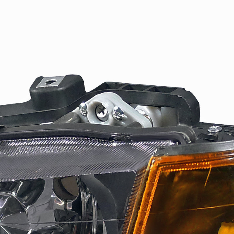 1994-1997 Honda Accord Factory Style Headlights & Amber Lens Corner Parking Turn Signal Lights (Matte Black Housing / Clear Lens)