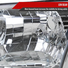 2000-2001 Toyota Camry Factory Style Headlights w/ Amber Reflectors (Chrome Housing / Clear Lens)