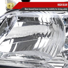 2000-2001 Toyota Camry Factory Style Headlights w/ Amber Reflectors (Chrome Housing / Clear Lens)