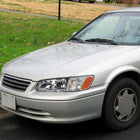 2000-2001 Toyota Camry Factory Style Headlights w/ Amber Reflectors (Chrome Housing / Clear Lens)