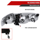 2000-2001 Toyota Camry Factory Style Headlights w/ Amber Reflectors (Matte Black Housing / Clear Lens)