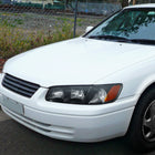 2000-2001 Toyota Camry Factory Style Headlights w/ Amber Reflectors (Matte Black Housing / Clear Lens)