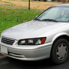 2000-2001 Toyota Camry Factory Style Headlights w/ Amber Reflectors (Matte Black Housing / Clear Lens)