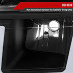 2006-2008 ISUZU I-Series LED Bar Factory Style Headlights w/ Amber Corner Lamp (Matte Black Housing/Clear Lens)