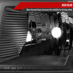 2006-2008  Isuzu I-Series Factory Style Headlights w/ Amber Corner Lamp (Matte Black Housing/Clear Lens)