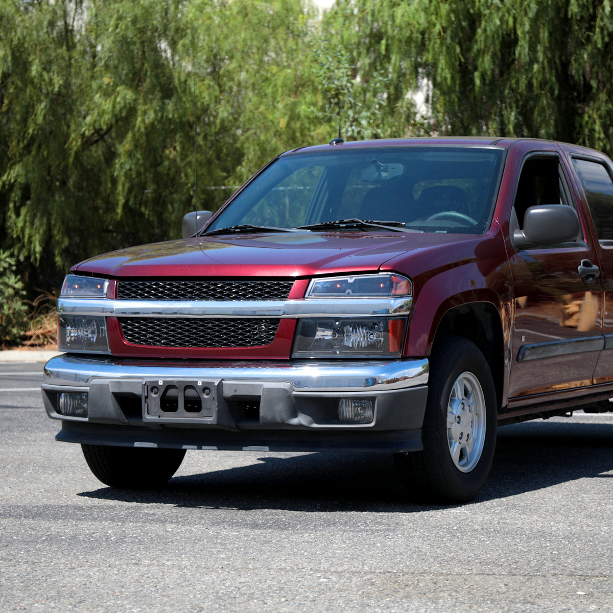 2006-2008  Isuzu I-Series Factory Style Headlights w/ Amber Corner Lamp (Matte Black Housing/Clear Lens)