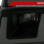 2006-2008 ISUZU I-Series LED Bar Factory Style Headlights w/ Amber Corner Lamp (Matte Black Housing/Smoke Lens)