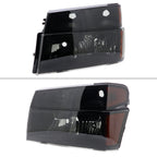 2006-2008 Isuzu I-Series Factory Style Headlights w/ Amber Corner Lamp (Matte Black Housing/Smoke Lens)