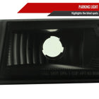 2006-2008 Isuzu I-Series Factory Style Headlights w/ Amber Corner Lamp (Matte Black Housing / Smoked Lens)