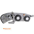 2001-2002 Toyota Corolla Factory Style Headlights w/ Corner Lights (Matte Black Housing / Clear Lens)