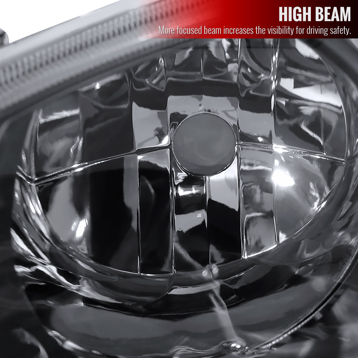 2001-2002 Toyota Corolla Factory Style Headlights w/ Corner Lights (Matte Black Housing / Clear Lens)