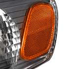 2001-2002 Toyota Corolla Factory Style Headlights w/ Corner Lights (Matte Black Housing / Clear Lens)