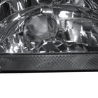 1998-2000 Toyota Corolla Factory Style Crystal Headlights w/ Corner Lights & Bulbs (Matte Black Housing / Clear Lens)
