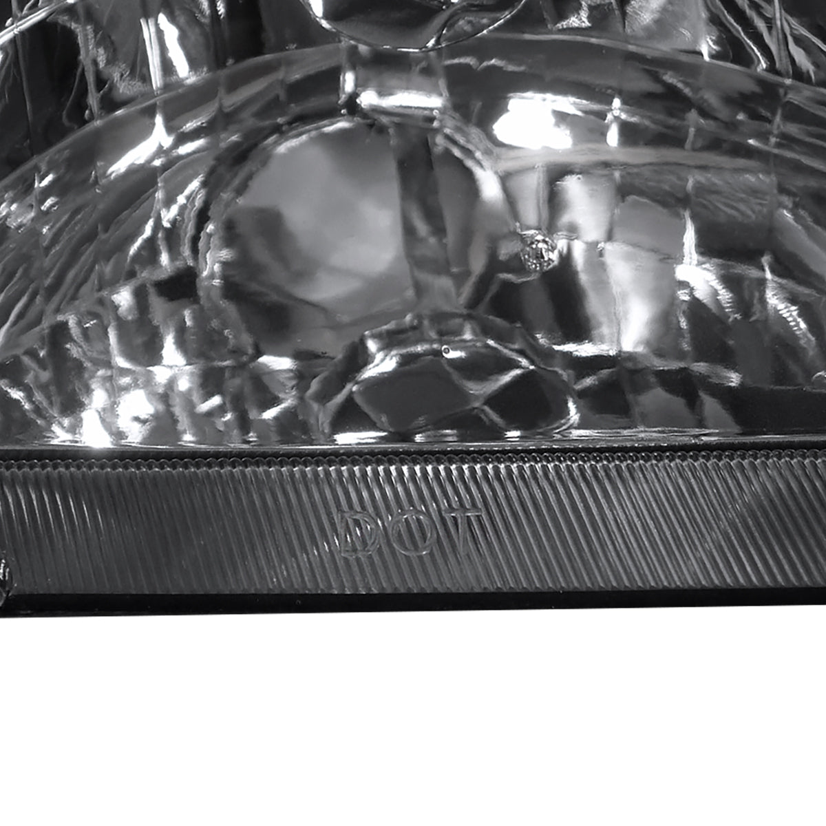 1998-2000 Toyota Corolla Factory Style Crystal Headlights w/ Corner Lights & Bulbs (Matte Black Housing / Clear Lens)
