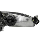 1998-2000 Toyota Corolla Factory Style Crystal Headlights w/ Corner Lights & Bulbs (Matte Black Housing / Clear Lens)