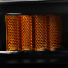 1990-1993 Acura Integra Factory Style Crystal Headlights w/ Amber Reflectors (Matte Black Housing / Clear Lens)