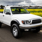 2001-2004 Toyota Tacoma LED Bar Factory Style Headlights w/ Corner Lamps and Amber Reflector (Matte Black Housing / Clear Lens)