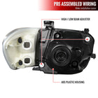 2005-2006 Toyota Tundra / 2005-2007 SR5 Limited Sequoia Factory Style Crystal Headlights w/ Corner Signal Lights (Matte Black Housing / Clear Lens)