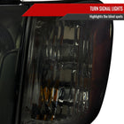 2005-2006 Toyota Tundra / 2005-2007 Sequoia LED Bar Factory Style Headlights w/ Corner Lamps and Amber Reflector (Chrome Housing / Smoked Lens)