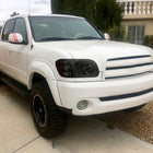 2005-2006 Toyota Tundra / 2005-2007 Sequoia Switchback Sequential LED Bar Factory Style Headlights w/ Corner Lamps (Chrome Housing / Smoked Lens)
