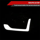 2005-2006 Toyota Tundra / 2005-2007 Sequoia LED Bar Factory Style Headlights w/ Corner Lamps and Amber Reflector (Matte Black Housing / Clear Lens)