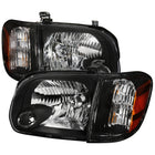 2005-2006 Toyota Tundra / 2005-2007 SR5 Limited Sequoia Factory Style Crystal Headlights w/ Corner Signal Lights (Matte Black Housing / Clear Lens)