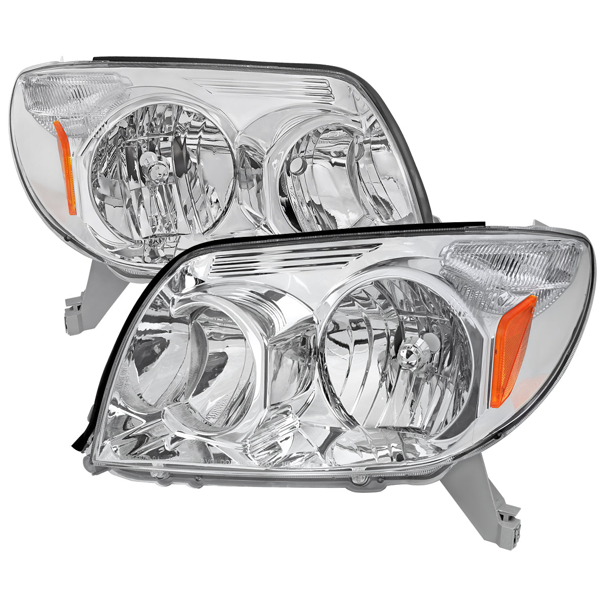 2003-2005 Toyota 4Runner Factory Style Headlights (Chrome Housing / Clear Lens)