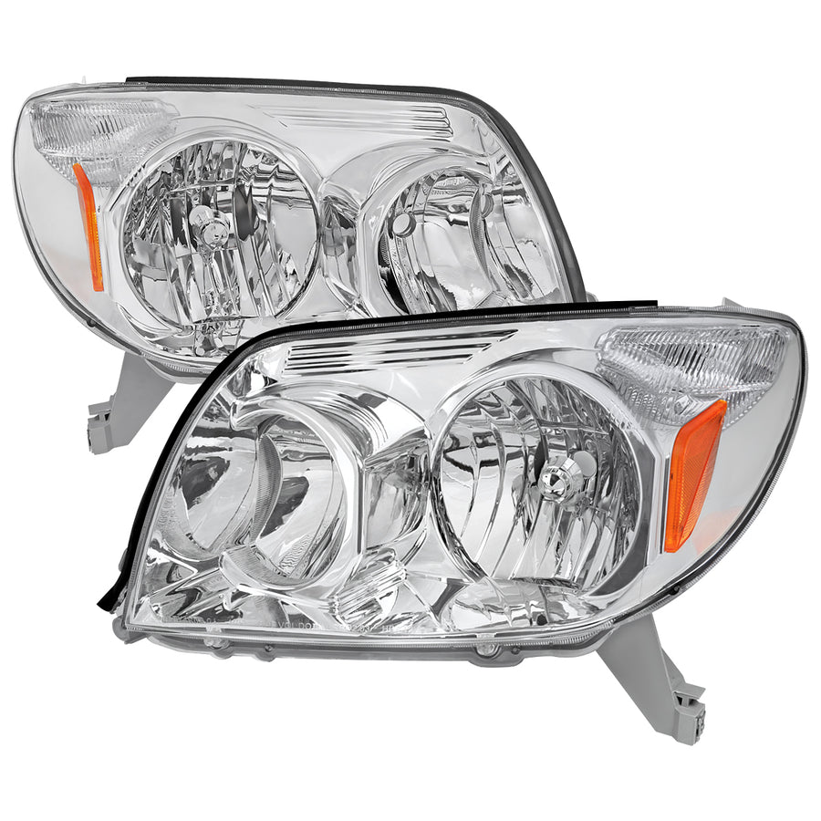 2003-2005 Toyota 4Runner Factory Style Headlights (Chrome Housing / Clear Lens)