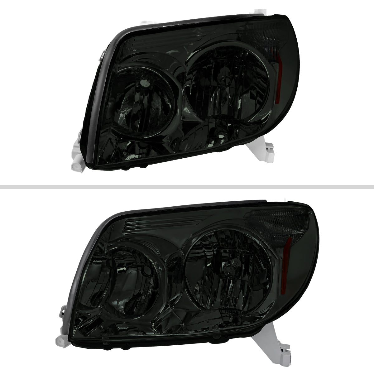 2003-2005 Toyota 4Runner Factory Style Headlights (Chrome Housing / Smoked Lens)