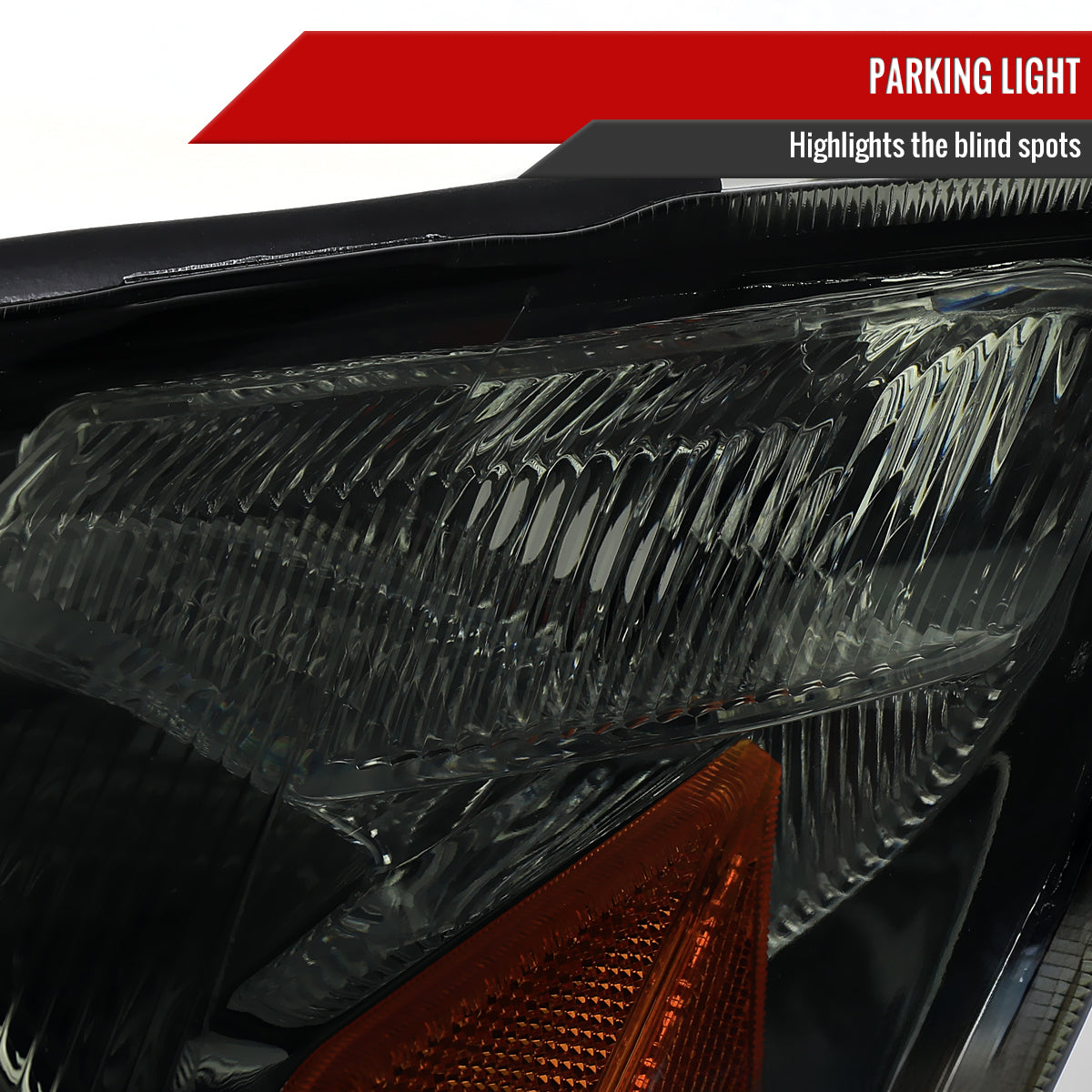2003-2005 Toyota 4Runner Factory Style Headlights (Chrome Housing / Smoked Lens)