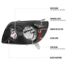 2003-2005 Toyota 4Runner Factory Style Headlights (Matte Black Housing / Clear Lens)