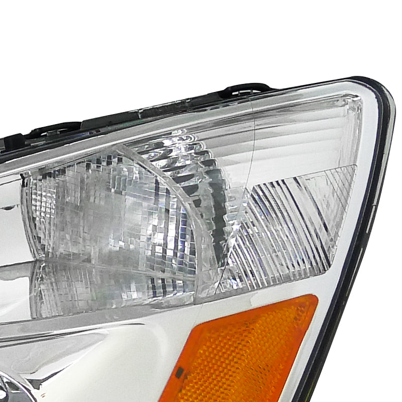 2003-2007 Honda Accord Factory Style Headlights (Chrome Housing / Clear Lens)