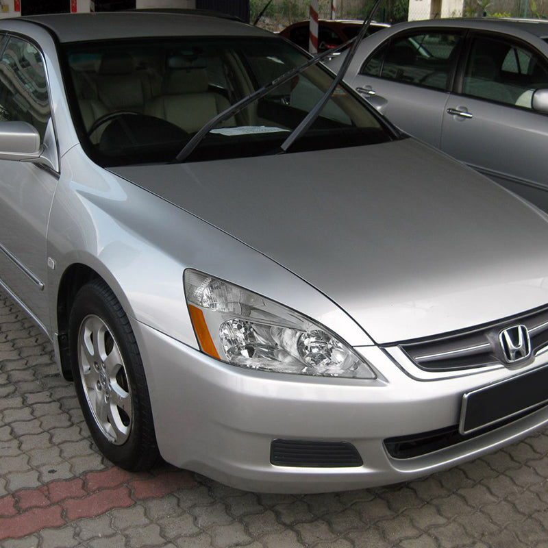 2003-2007 Honda Accord Factory Style Headlights (Chrome Housing / Clear Lens)