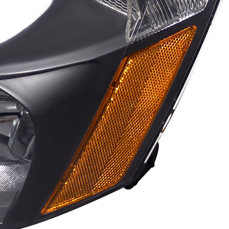 2003-2007 Honda Accord Factory Style Headlights (Matte Black Housing / Clear Lens)