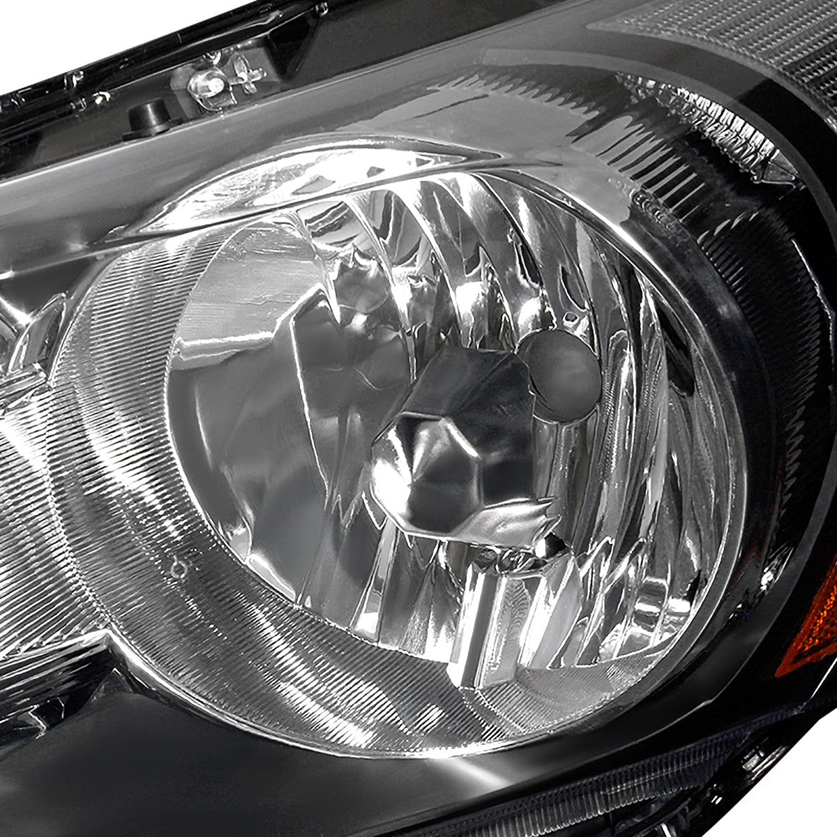 2008-2012 Honda Accord Sedan Factory Style Headlights (Matte Black Housing / Clear Lens)