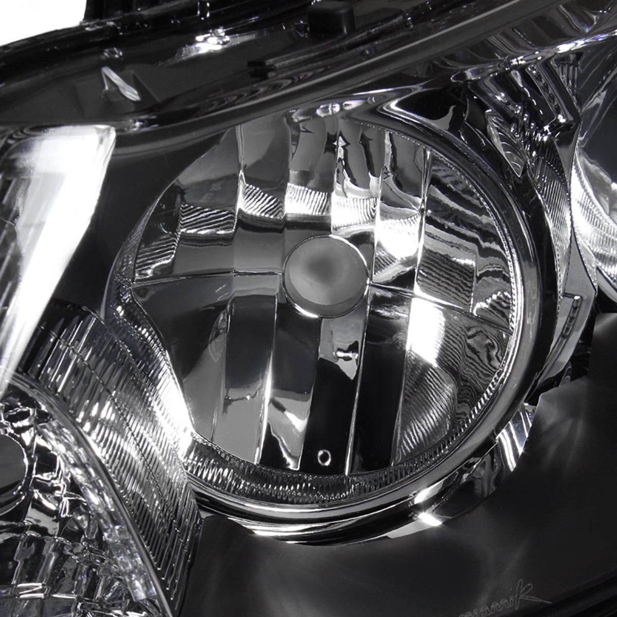 2008-2012 Honda Accord Sedan Factory Style Headlights (Matte Black Housing / Clear Lens)