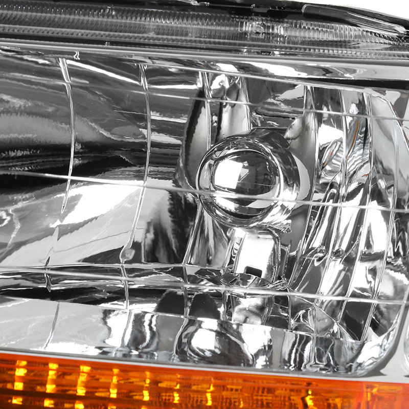 1998-2002 Honda Accord Factory Style Headlights (Chrome Housing / Clear Lens)