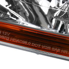 1998-2002 Honda Accord Factory Style Headlights (Chrome Housing / Clear Lens)