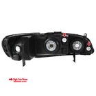 1998-2002 Honda Accord Factory Style Headlights (Chrome Housing / Clear Lens)