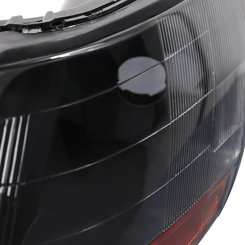 1998-2002 Honda Accord Factory Style Headlights (Matte Black Housing / Clear Lens)