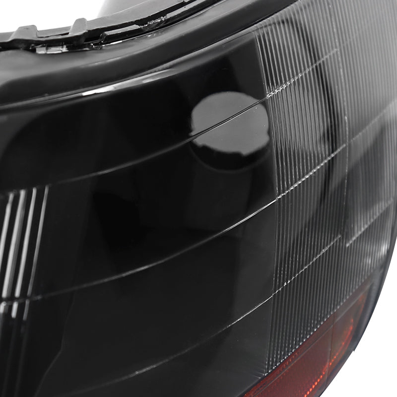 1998-2002 Honda Accord Factory Style Headlights (Matte Black Housing / Clear Lens)