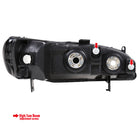 1998-2002 Honda Accord Factory Style Headlights (Matte Black Housing / Clear Lens)