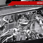 1998-2002 Honda Accord 2 / 4 Door Factory Style Headlights (Matte Black Housing / Clear Lens)