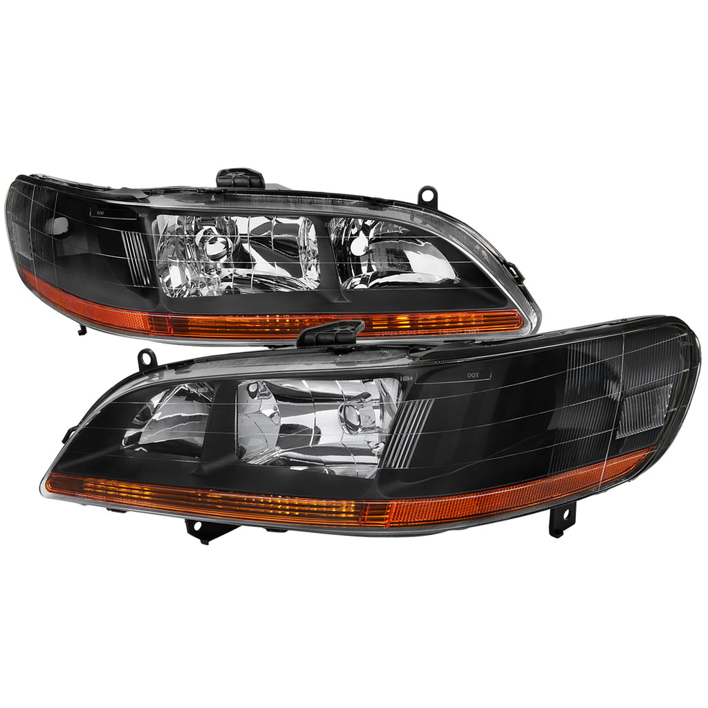 1998-2002 Honda Accord 2/4 Door Factory Style Headlights (Matte Black Housing/Clear Lens)