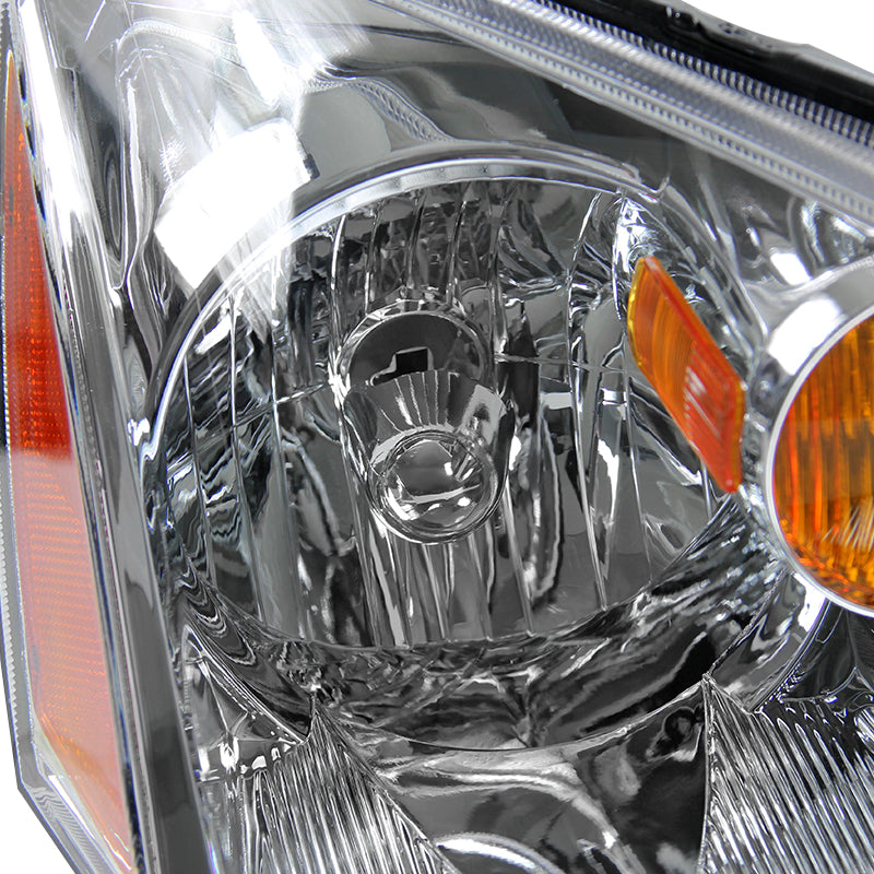 2002-2004 Nissan Altima Factory Style Headlights (Chrome Housing / Clear Lens)