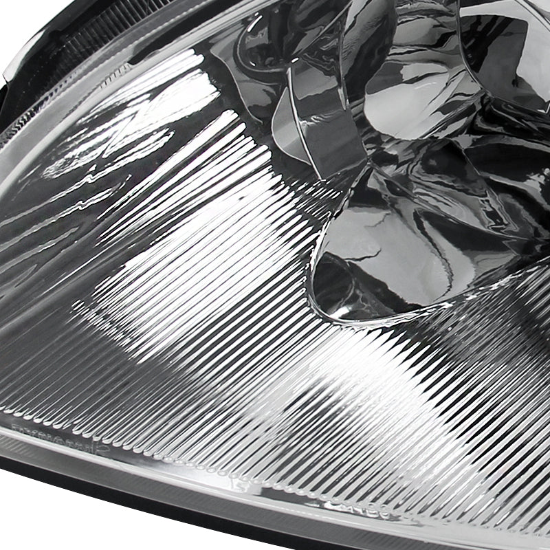 2002-2004 Nissan Altima Factory Style Headlights (Chrome Housing / Clear Lens)