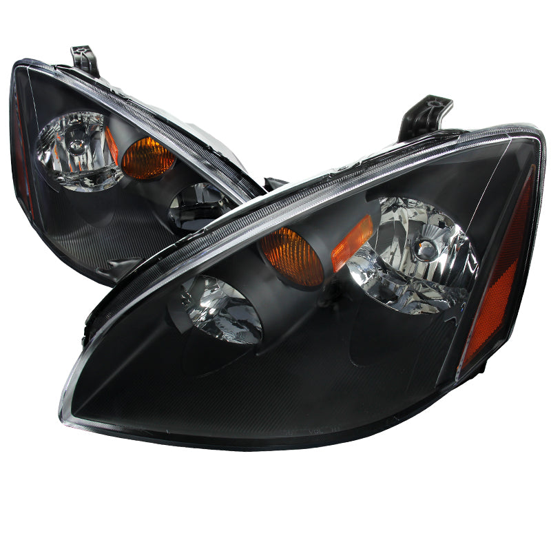 2002-2004 Nissan Altima Factory Style Headlights (Matte Black Housing / Clear Lens)