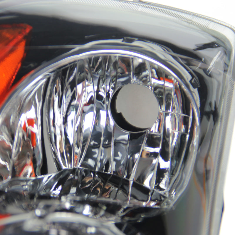 2007-2009 Nissan Altima Sedan Factory Style Headlights (Matte Black Housing / Clear Lens)