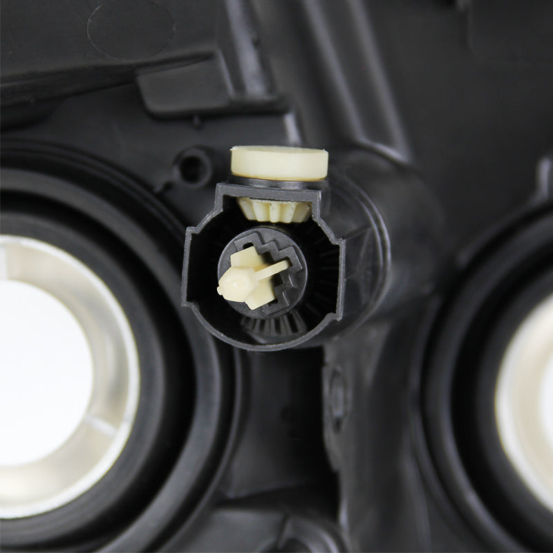 2007-2009 Nissan Altima Sedan Factory Style Headlights - Matte Black/Clear Lens