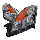 2007-2009 Nissan Altima Sedan Factory Style Headlights (Matte Black Housing / Clear Lens)